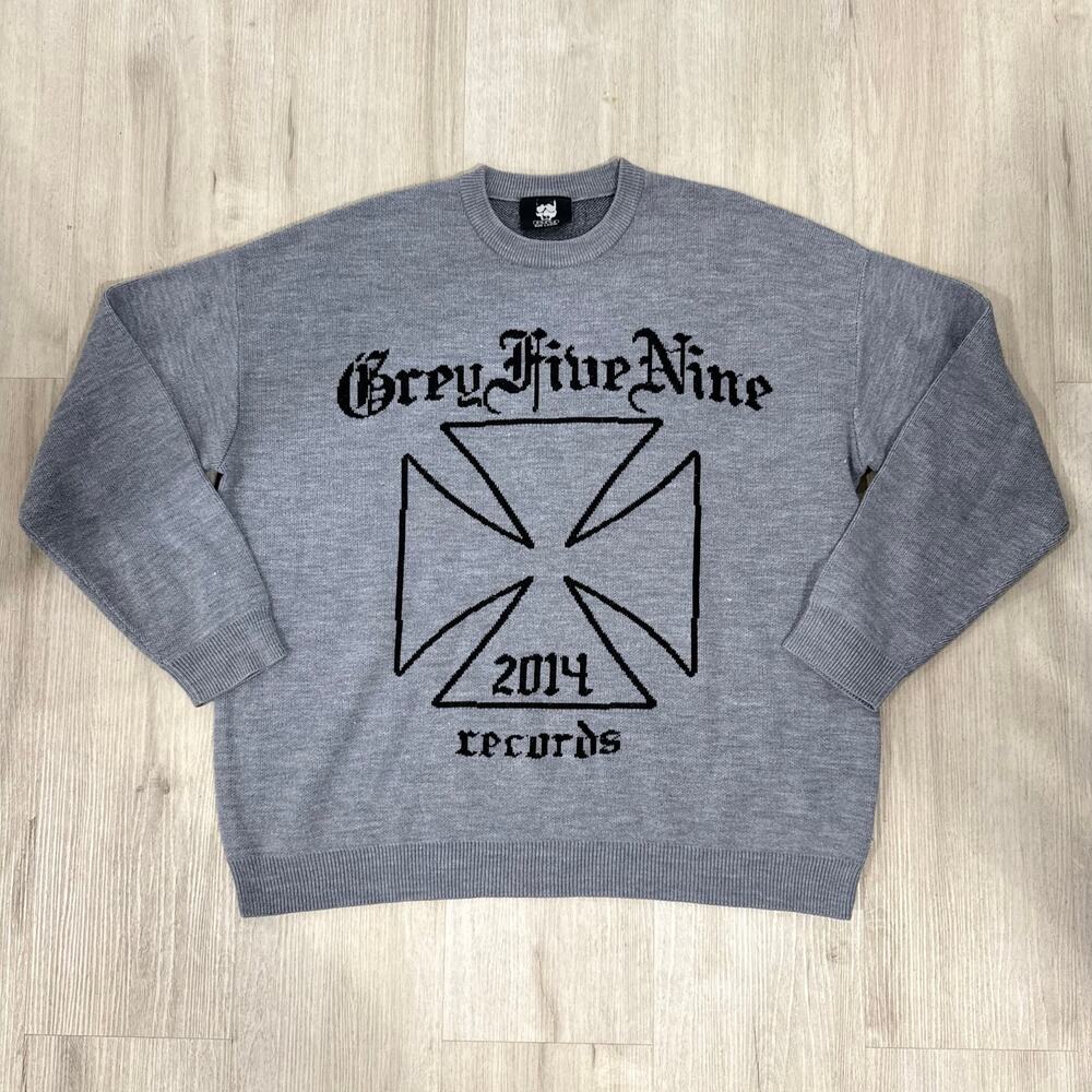 Grey Five Nine Records 2014 Knit Crewneck Pullover Sweater G59 Suicideboys Large